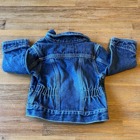 Vintage 90s Oshkosh Bgosh Toddler Girls Denim Zip Up Jacket - Picture 5 of 5